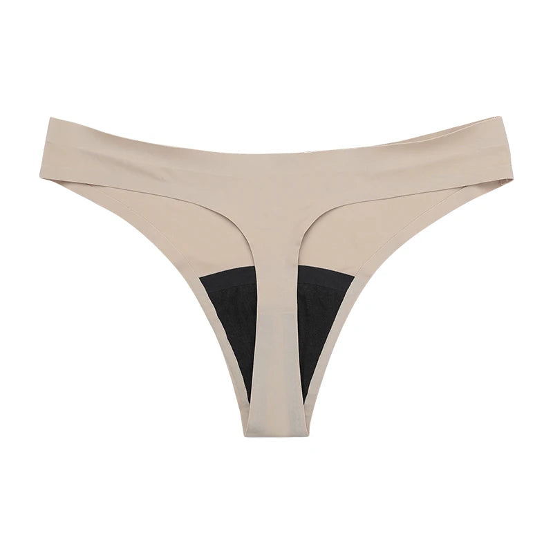 string menstruel cheeky couleur beige