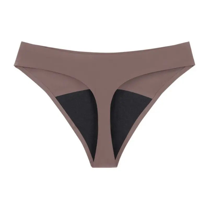 string menstruel cheeky couleur brun